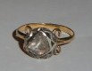 M136AM Georgian Rose Cut Diamond RingTakst-Valuation N.Kr. 6000
