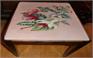 Piano stool with embroidered seat ll