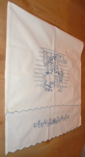 M703M Blue stitching decorative kitchen towel